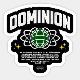 Dominion Daniel 7:14 Sticker